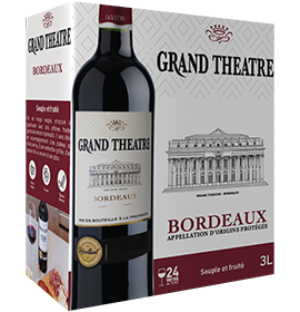 BIB Grand Théâtre Bordeaux rouge sec Merlot 3L format vin bag in box