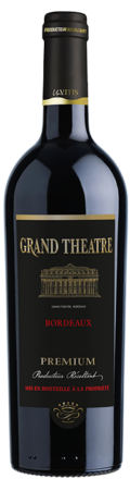 Bouteille de Grand Théâtre Premium Bordeaux rouge 75 cl sur fond neutre