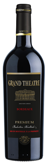 Bouteille de Grand Théâtre Premium Bordeaux rouge 75 cl sur fond neutre