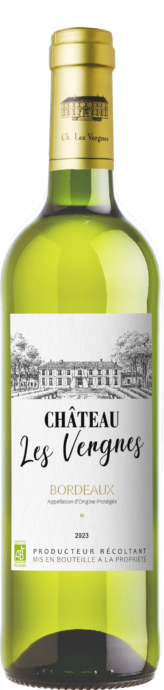 Château les Vergnes AOP Bordeaux Blanc Vin Bio Médaille Argent