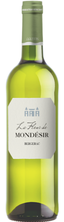 Bouteille de vin blanc La Fleur de Mondésir AOP Bergerac Blanc sec