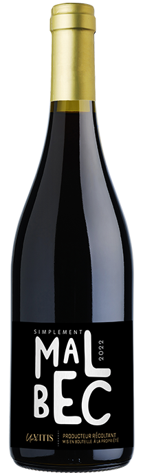 Bouteille de Simplement Malbec – vin rouge fruité 75 cl