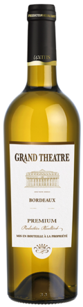 Bouteille de Grand Théâtre Premium Blanc AOP Bordeaux 75 cl sur fond neutre