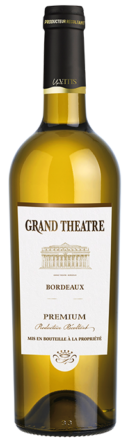 Bouteille de Grand Théâtre Premium Blanc AOP Bordeaux 75 cl sur fond neutre