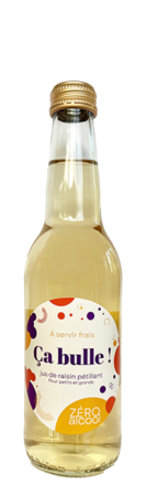 Jus de raisin pétillant sans alcool
