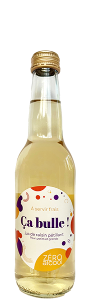 Jus de raisin pétillant sans alcool