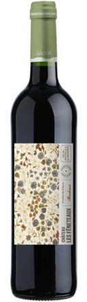 Bouteille de vin rouge de Bordeaux Château Les Feneteaux, vin bordelais issu d’un terroir authentique.