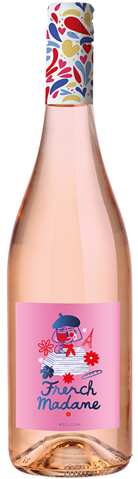 French Madame IGP Atlantique Rosé Moellleux_ET bonbon