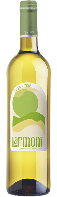 Bouteille de Larmoni IGP Atlantique Blanc – vin blanc frais 75 cl
