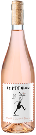 Bouteille de vin rosé merlot et cabernet franc IGP Atlantique