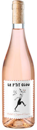 Bouteille de vin rosé merlot et cabernet franc IGP Atlantique