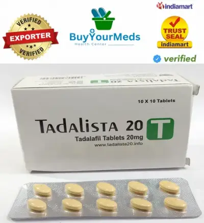 Tadalafil (Tadalista) 20mg — envoi discret, €0.88